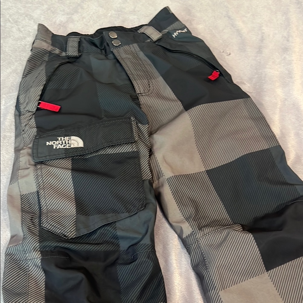 The North Face Hyvent Black and Gray Checkered Ski Pants